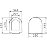 Сиденье для унитаза VITRA S50 801-003-003